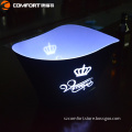 12 Liters Volume plastic led ice bucket, bars nightclubs LED light ice bucket for Champagne wine beer